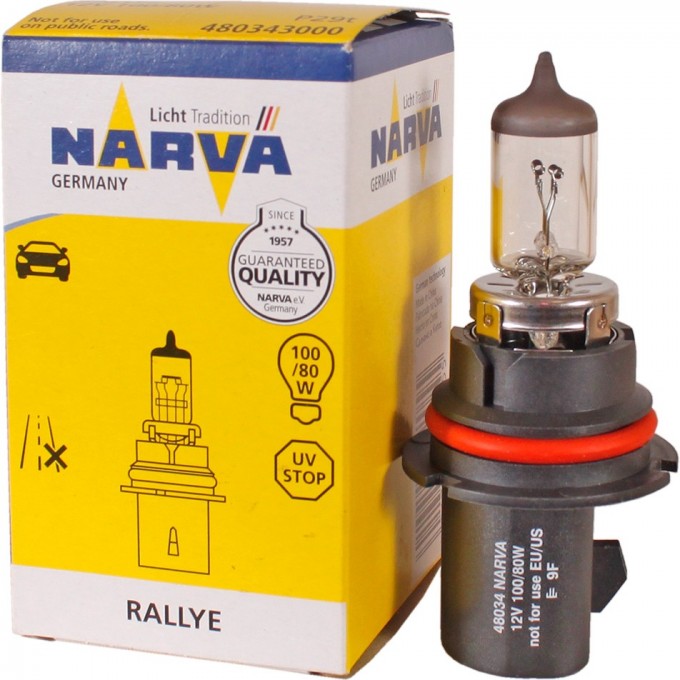 Лампа NARVA RALLYE HB1 12V 100/80W P29T 117420397 Лампа NARVA RALLYE HB1 12V 100/80W P29T 117420397