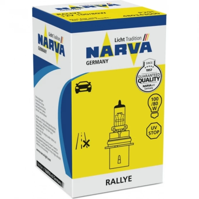 Лампа NARVA RALLYE HB1R 12V 100/80W P29t 82506307 Лампа NARVA RALLYE HB1R 12V 100/80W P29t 82506307