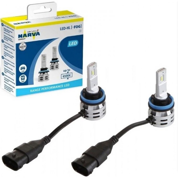 Лампа NARVA RANGE PERFORMANCE LED H4 6500K 2 шт. 80587369 Лампа NARVA RANGE PERFORMANCE LED H4 6500K 2 шт. 80587369
