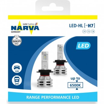 Лампа NARVA RANGE PERFORMANCE LED H7 RPL2 6500К 12В-24В X2 Лампа NARVA RANGE PERFORMANCE LED H7 RPL2 6500К 12В-24В X2