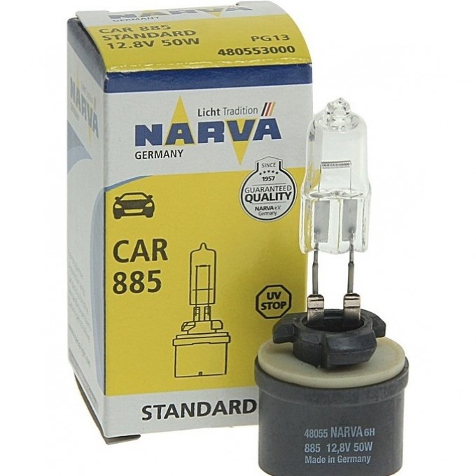 Лампа NARVA STANDARD CAR 885 12.8V 50W 82341406 Лампа NARVA STANDARD CAR 885 12.8V 50W 82341406