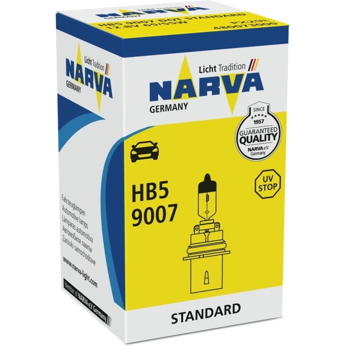 Лампа NARVA STANDARD HB5 9007 12V 65/55W PX29t 83812958 Лампа NARVA STANDARD HB5 9007 12V 65/55W PX29t 83812958